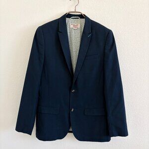 Penguin Blazer Mens Medium Navy Blue Chest 40 Polyester/Rayon/Wool Blended Lined